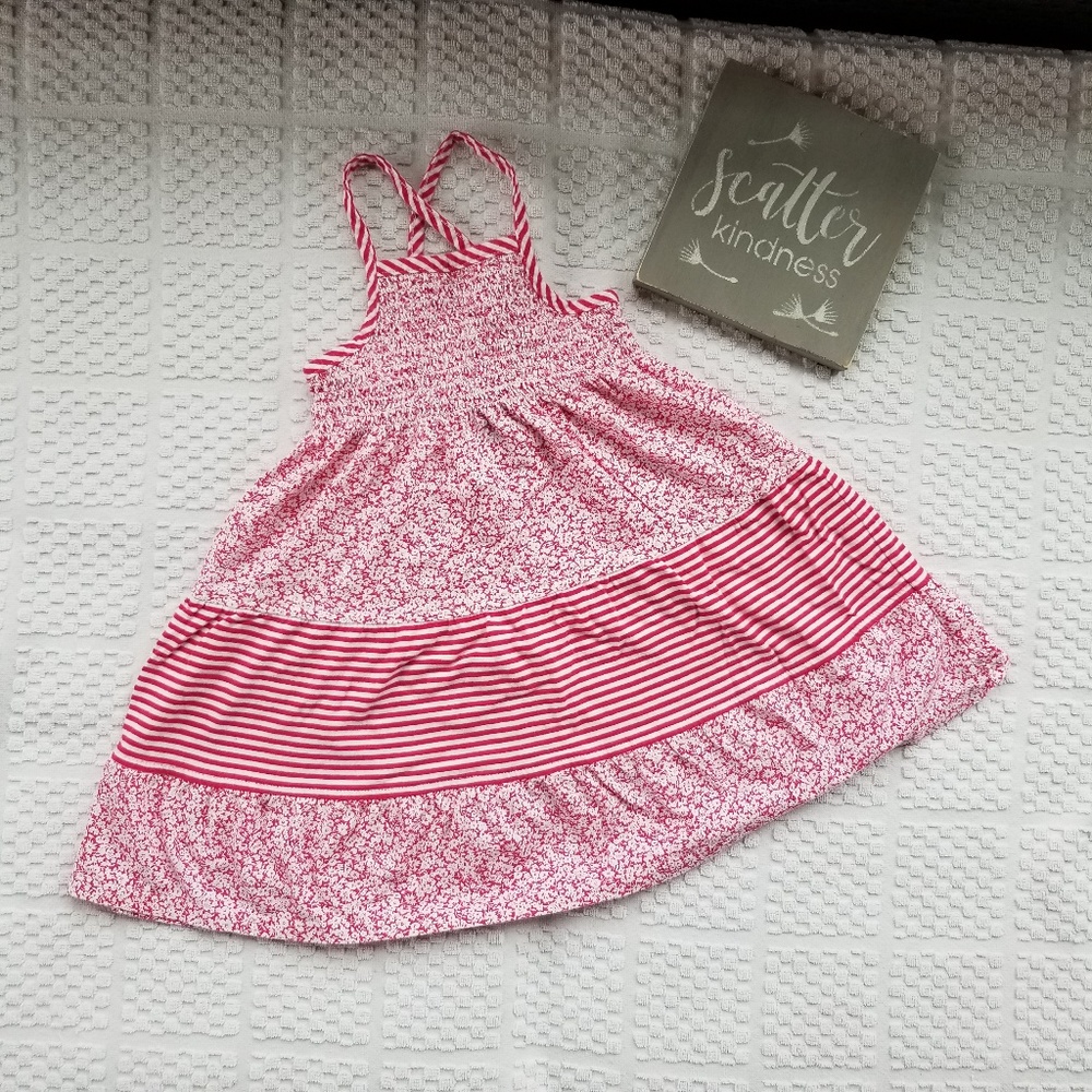 Chaps red/white cotton dress